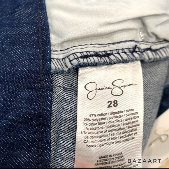 Jessica Simpson Kiss Me Ruffle Denim Mini Skirt size 28 - Picture 4 of 7